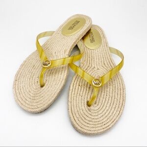 Michael Kors Hazel Espadrille Thong Sandal New